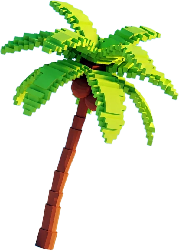 Cocotier en pixel art 2026