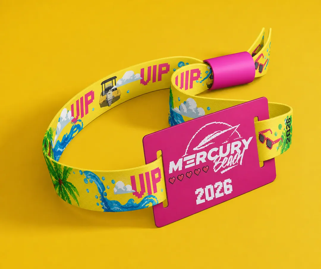 Bracelets d’accès Mercury Beach, VIP